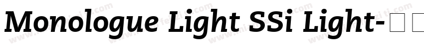Monologue Light SSi Light字体转换